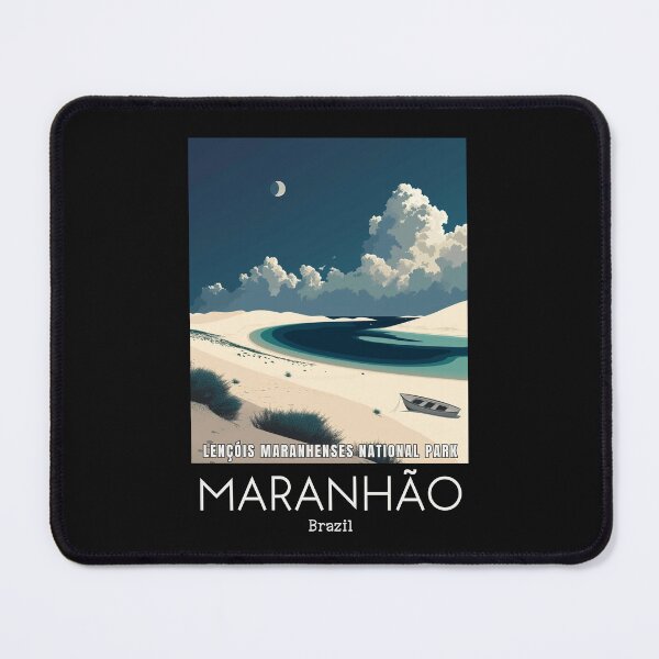 Item preview, A Vintage Travel Illustration of Lençóis Maranhenses National Park - Maranhão - Brazil designed and sold by GoodOldVintage.