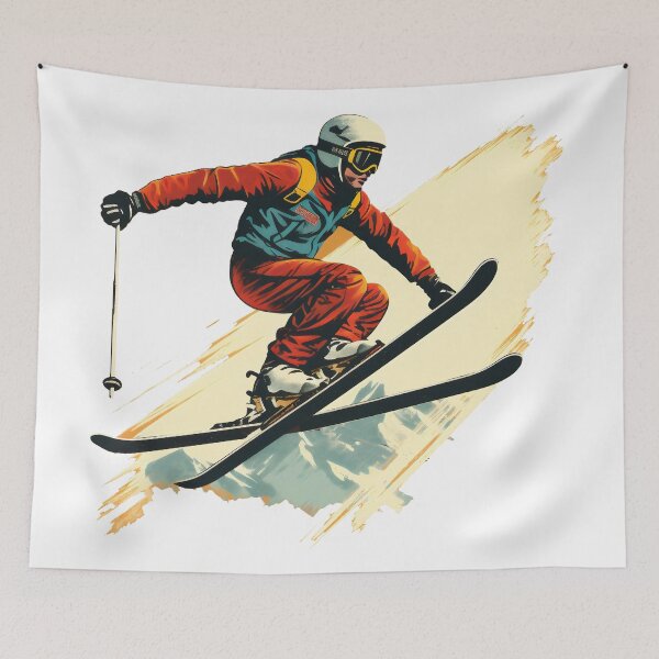 Item preview, skiing man designed and sold by javierparra.