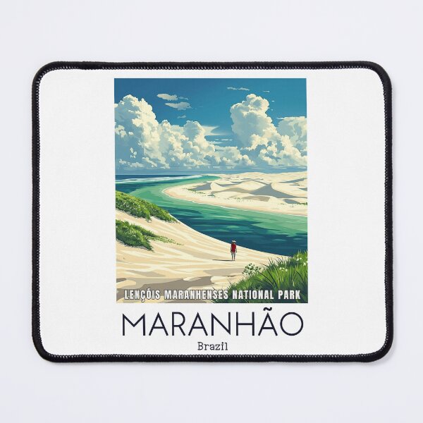 Item preview, A Vintage Travel Illustration of Lençóis Maranhenses National Park - Maranhão - Brazil designed and sold by GoodOldVintage.