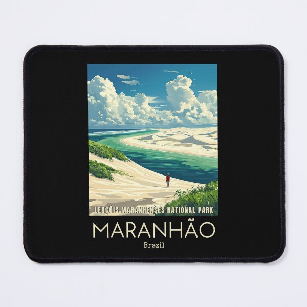 Item preview, A Vintage Travel Illustration of Lençóis Maranhenses National Park - Maranhão - Brazil designed and sold by GoodOldVintage.