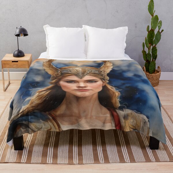 Item preview, Valkyries Flight Norse Myth Inspired Painting designed and sold by HecatesDelights.