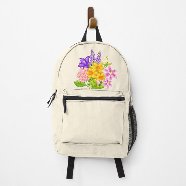 Item preview, Pixelated Dopamine Floral Bouquet Colorful Flowers designed and sold by purrrmerch.