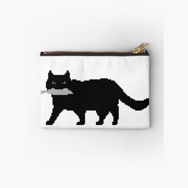 Item preview, Pixel cat with fish designed and sold by belyanka.