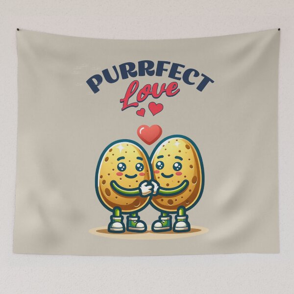 Item preview, Purrfect Love -  Potato king - Potato eater - Potato life designed and sold by JansenGS.