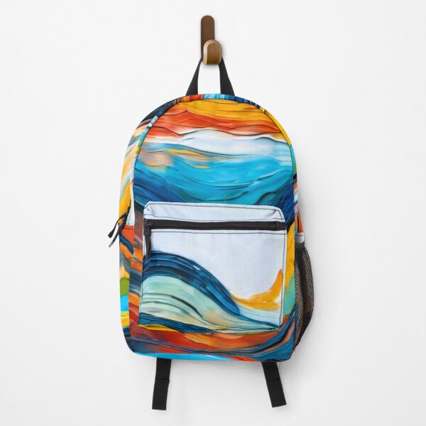 Item preview, Abstract series, multicolored waves designed and sold by janjacbu.
