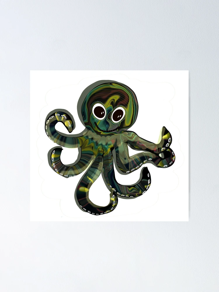 Thumbnail 1 of 3, Poster, Sassy Octopus designed and sold by Shells Designs.