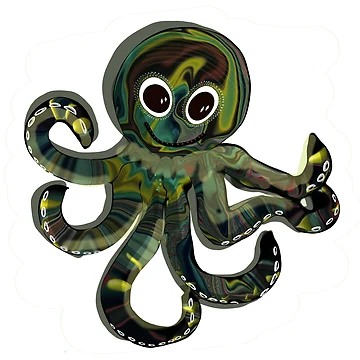 Artwork thumbnail, Sassy Octopus by Shells Designs