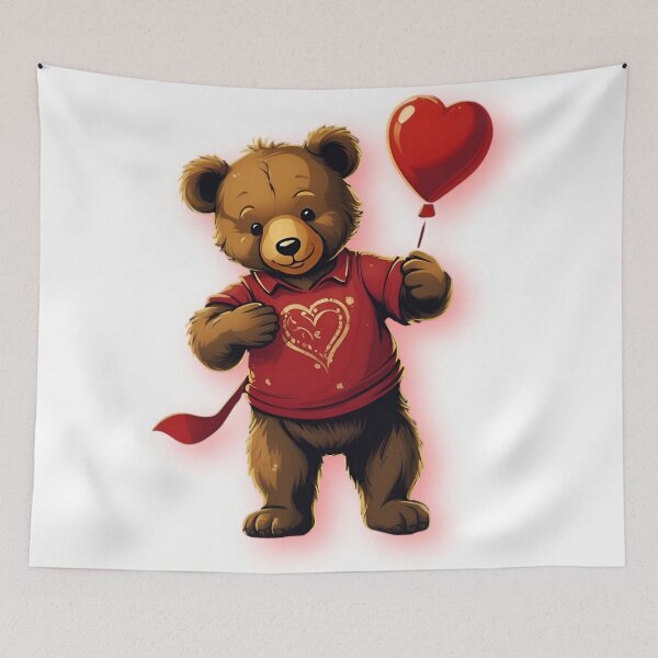 Item preview, Valentine's Day Cute Teddy designed and sold by PolygonPinnacle.