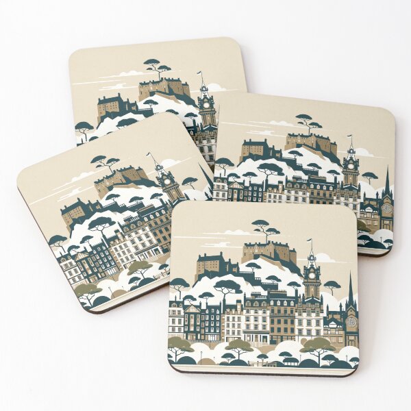 Item preview, Edinburgh Elegance: Japandi-Inspired Cityscape designed and sold by MythicBiscuit.