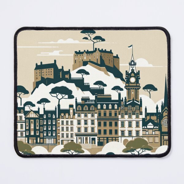 Item preview, Edinburgh Elegance: Japandi-Inspired Cityscape designed and sold by MythicBiscuit.