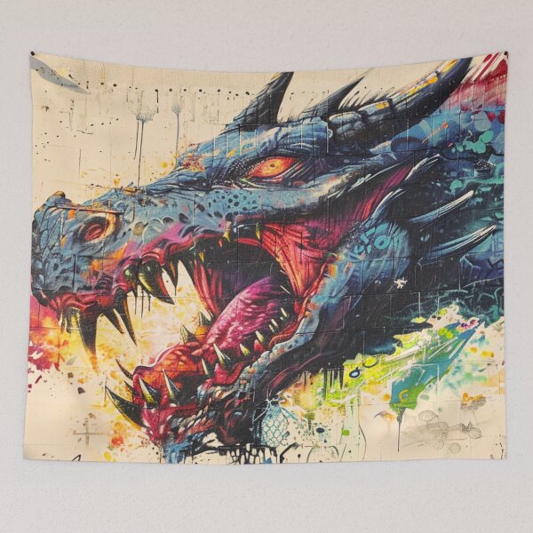 Item preview, Fierce Dragon Face designed and sold by JojoArtEvo.