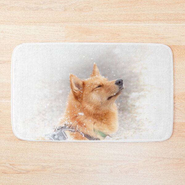 Item preview, Finnish spitz in snowflakes designed and sold by MarisG.