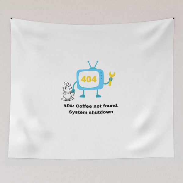 Item preview, 404: Coffee Not Found designed and sold by RetroRover.