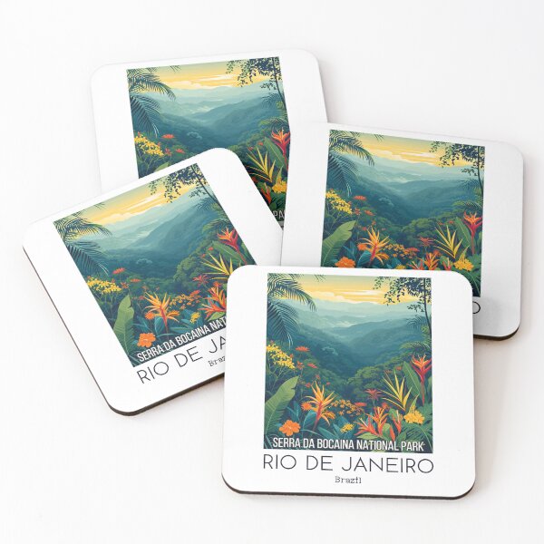 Item preview, A Vintage Travel Illustration of Serra da Bocaina Park - Rio de Janeiro -  Brazil designed and sold by GoodOldVintage.