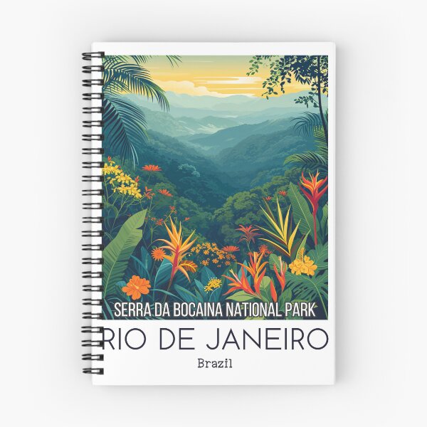Item preview, A Vintage Travel Illustration of Serra da Bocaina Park - Rio de Janeiro -  Brazil designed and sold by GoodOldVintage.