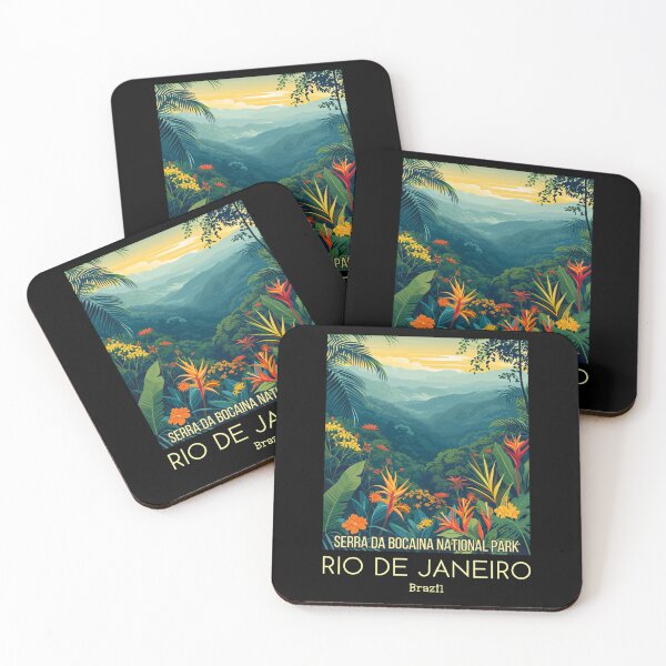Item preview, A Vintage Travel Illustration of Serra da Bocaina Park - Rio de Janeiro -  Brazil designed and sold by GoodOldVintage.