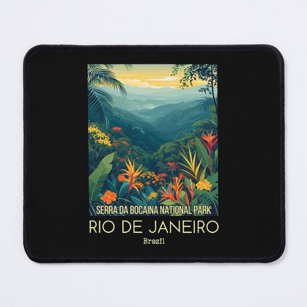 Item preview, A Vintage Travel Illustration of Serra da Bocaina Park - Rio de Janeiro -  Brazil designed and sold by GoodOldVintage.