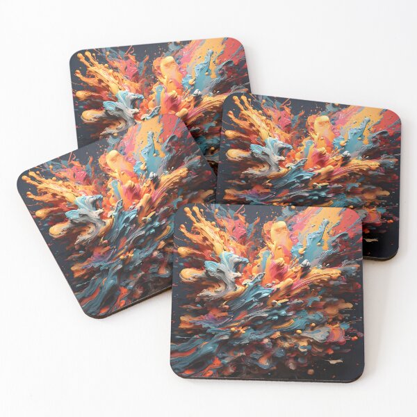Item preview, Explosive Splatter Abstract Art Shirt designed and sold by WAUZ.
