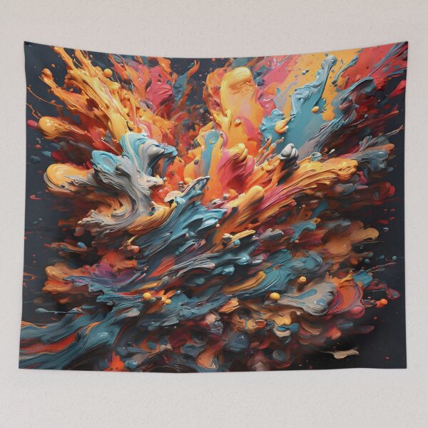 Item preview, Explosive Splatter Abstract Art Shirt designed and sold by WAUZ.