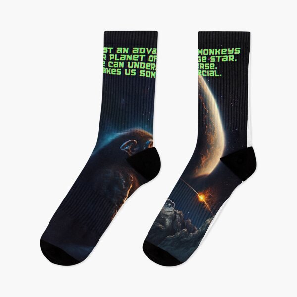 Item preview, We are just an advanced breed of monkeys on a minor planet of a very average star. But we can understand the Universe. That makes us something very special. designed and sold by Foreververypoor.