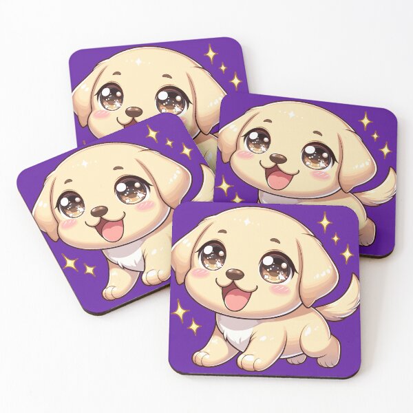 Item preview, "Sparkling Eyes" Kawaii Labrador Puppy | Cute Anime Dog Design designed and sold by KawaiiPuppies.