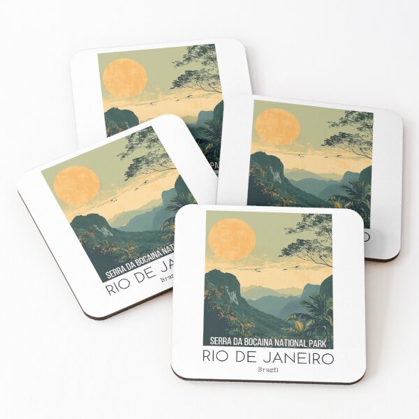 Item preview, A Vintage Travel Illustration of Serra da Bocaina Park - Rio de Janeiro -  Brazil designed and sold by GoodOldVintage.