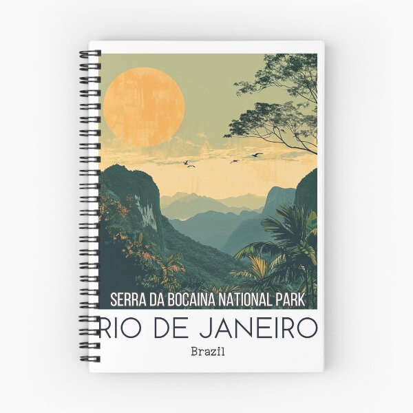 Item preview, A Vintage Travel Illustration of Serra da Bocaina Park - Rio de Janeiro -  Brazil designed and sold by GoodOldVintage.