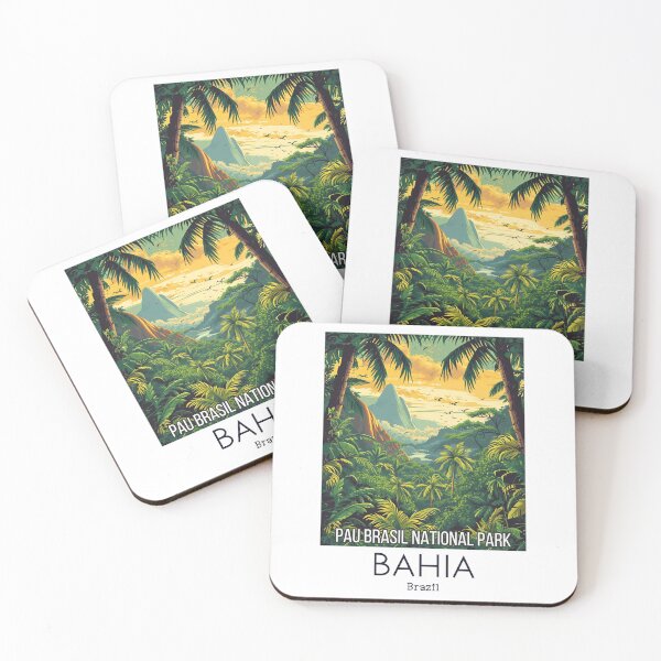 Item preview, A Vintage Travel Illustration of Pau Brasil National Park - Bahia -  Brazil designed and sold by GoodOldVintage.