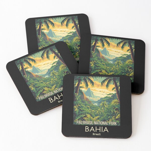 Item preview, A Vintage Travel Illustration of Pau Brasil National Park - Bahia -  Brazil designed and sold by GoodOldVintage.