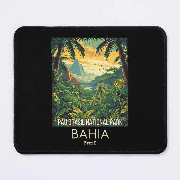 Item preview, A Vintage Travel Illustration of Pau Brasil National Park - Bahia -  Brazil designed and sold by GoodOldVintage.