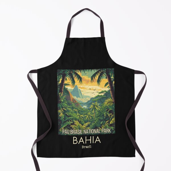 Item preview, A Vintage Travel Illustration of Pau Brasil National Park - Bahia - Brazil designed and sold by GoodOldVintage.