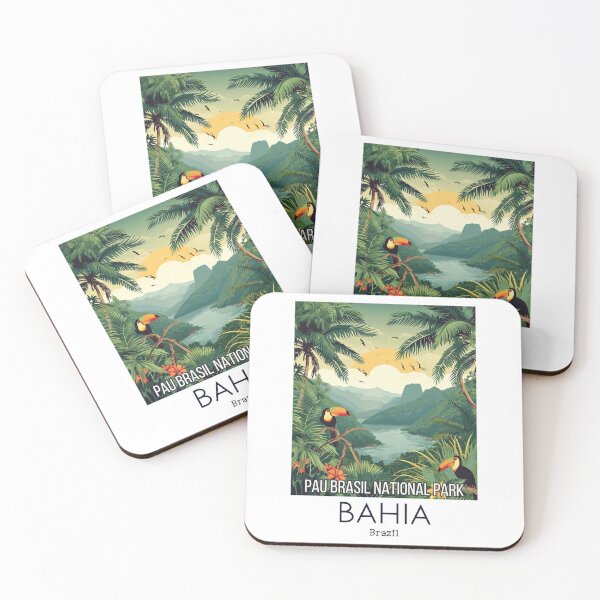 Item preview, A Vintage Travel Illustration of Pau Brasil National Park - Bahia -  Brazil designed and sold by GoodOldVintage.