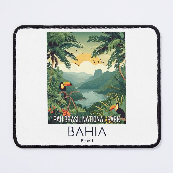 Item preview, A Vintage Travel Illustration of Pau Brasil National Park - Bahia -  Brazil designed and sold by GoodOldVintage.