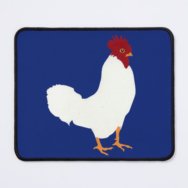 Item preview, Chicken Hen Rooster Farm Animal Hand Cut Paper White Red Yellow Original Art designed and sold by Susan Prolman.