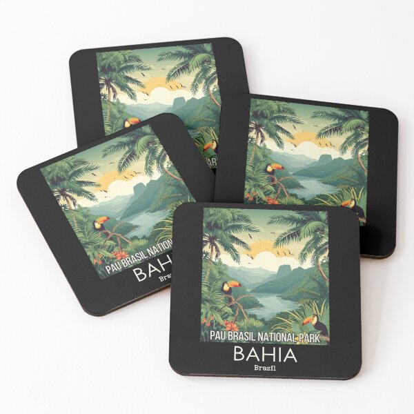 Item preview, A Vintage Travel Illustration of Pau Brasil National Park - Bahia -  Brazil designed and sold by GoodOldVintage.