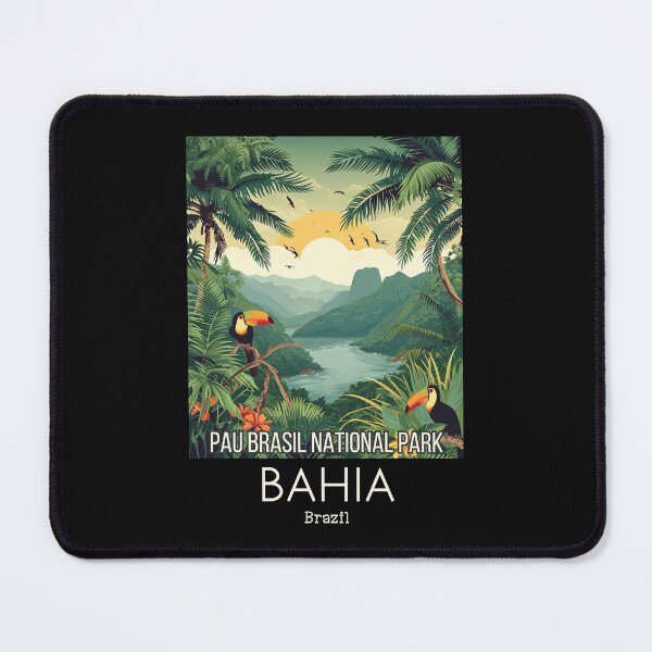 Item preview, A Vintage Travel Illustration of Pau Brasil National Park - Bahia -  Brazil designed and sold by GoodOldVintage.