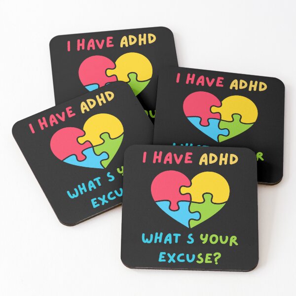 Item preview, I Have ADHD What's Your Excuse? - Simple Aesthetic ADHD Support designed and sold by Raccoon's World.