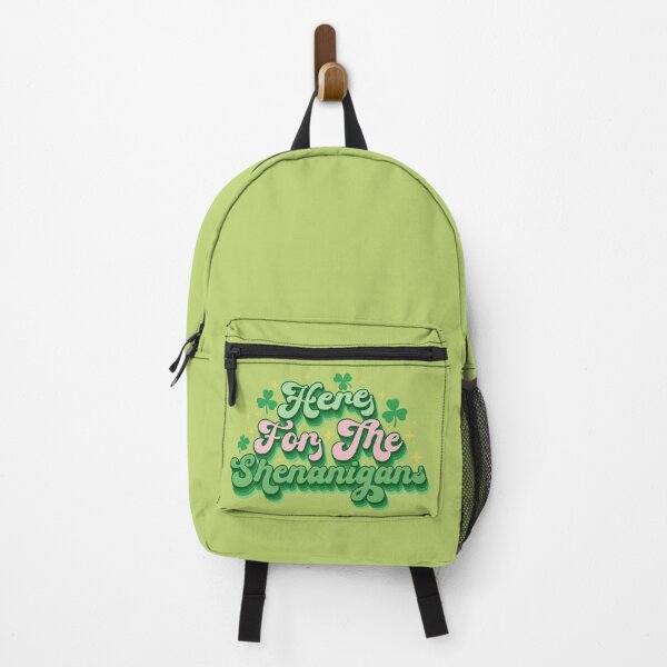 Item preview, Here For The Shenanigans Retro Green Shamrock St Patrick's Day designed and sold by ArtMeetsPizza.