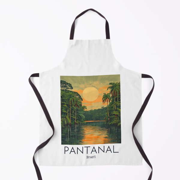 Item preview, A Vintage Travel Illustration of Pantanal Matogrossense National Park - Mato Grosso - Brazil designed and sold by GoodOldVintage.