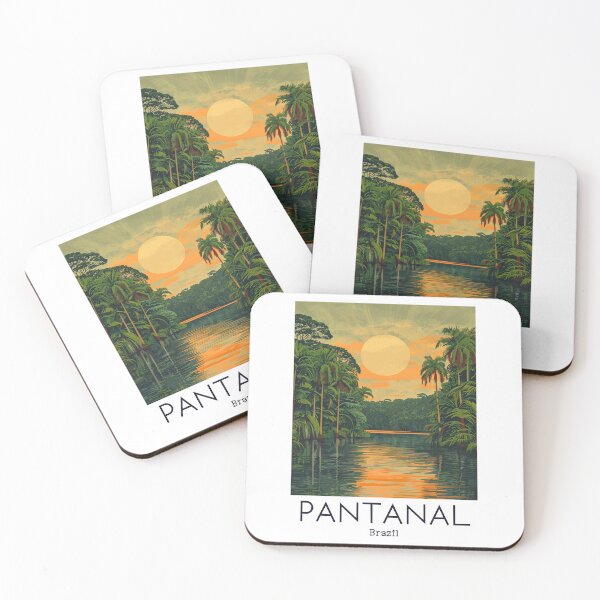 Item preview, A Vintage Travel Illustration of Pantanal Matogrossense National Park - Mato Grosso -  Brazil designed and sold by GoodOldVintage.
