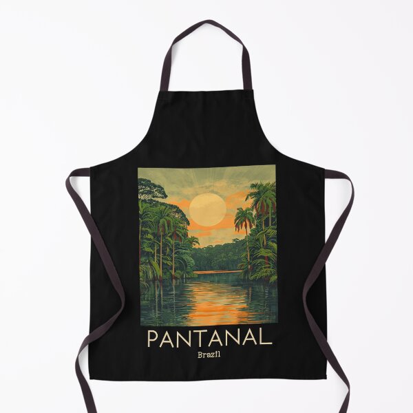 Item preview, A Vintage Travel Illustration of Pantanal Matogrossense National Park - Mato Grosso - Brazil designed and sold by GoodOldVintage.
