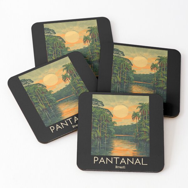 Item preview, A Vintage Travel Illustration of Pantanal Matogrossense National Park - Mato Grosso -  Brazil designed and sold by GoodOldVintage.