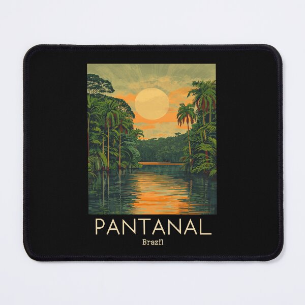 Item preview, A Vintage Travel Illustration of Pantanal Matogrossense National Park - Mato Grosso - Brazil designed and sold by GoodOldVintage.