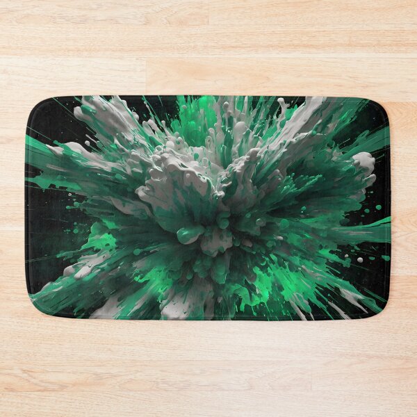 Item preview, Toxic Green & White Paint Explosion Abstract Shirt designed and sold by WAUZ.