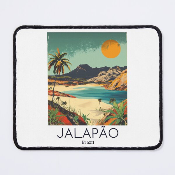 Item preview, A Vintage Travel Illustration of Jalapão State Park - Tocantins -  Brazil designed and sold by GoodOldVintage.