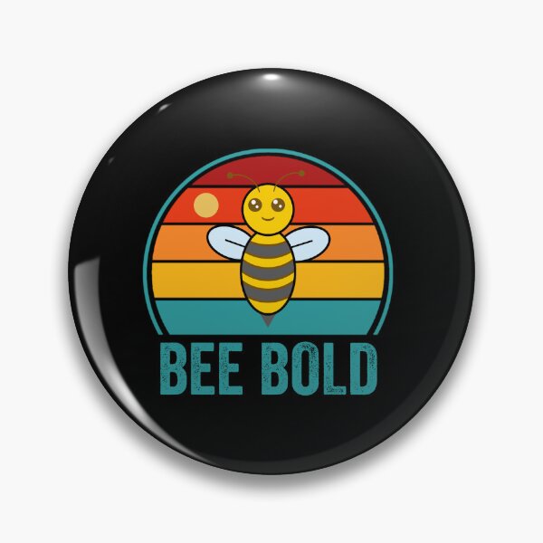 Item preview, Bee Bold, Cute Funny Motivational Inspirational Honey Bee Pun designed and sold by Sunserize Designs.