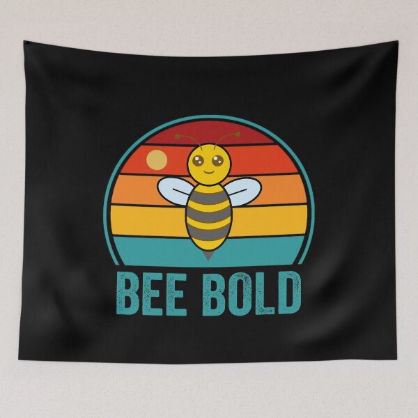 Item preview, Bee Bold, Cute Funny Motivational Inspirational Honey Bee Pun designed and sold by Sunserize Designs.