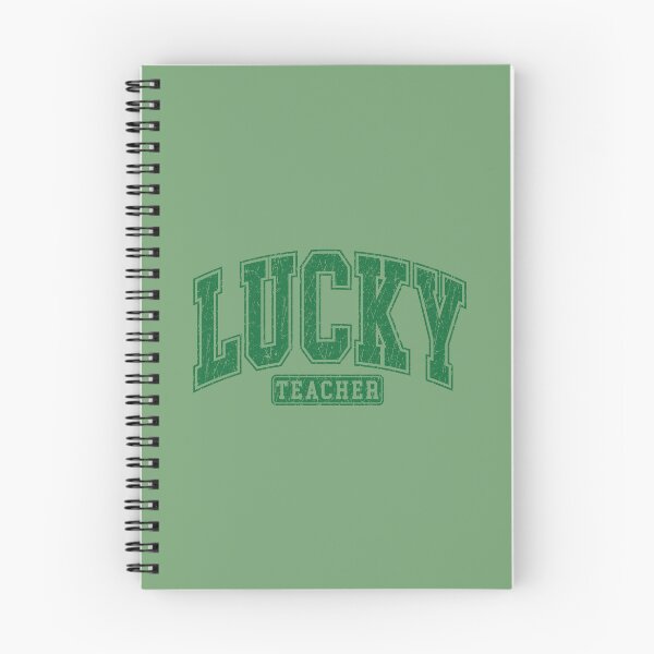 Item preview, Lucky Teacher Distressed Retro College Shamrock St Patrick's Day designed and sold by ArtMeetsPizza.