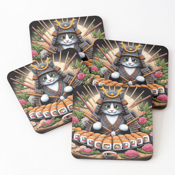Item preview, **Samurai Sushi Cat** designed and sold by Wonderall.