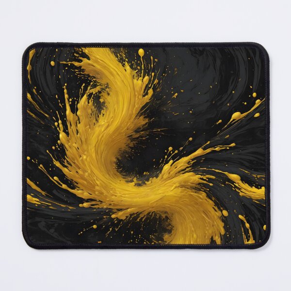 Item preview, Dynamic Black & Yellow Paint Abstract Shirt designed and sold by WAUZ.